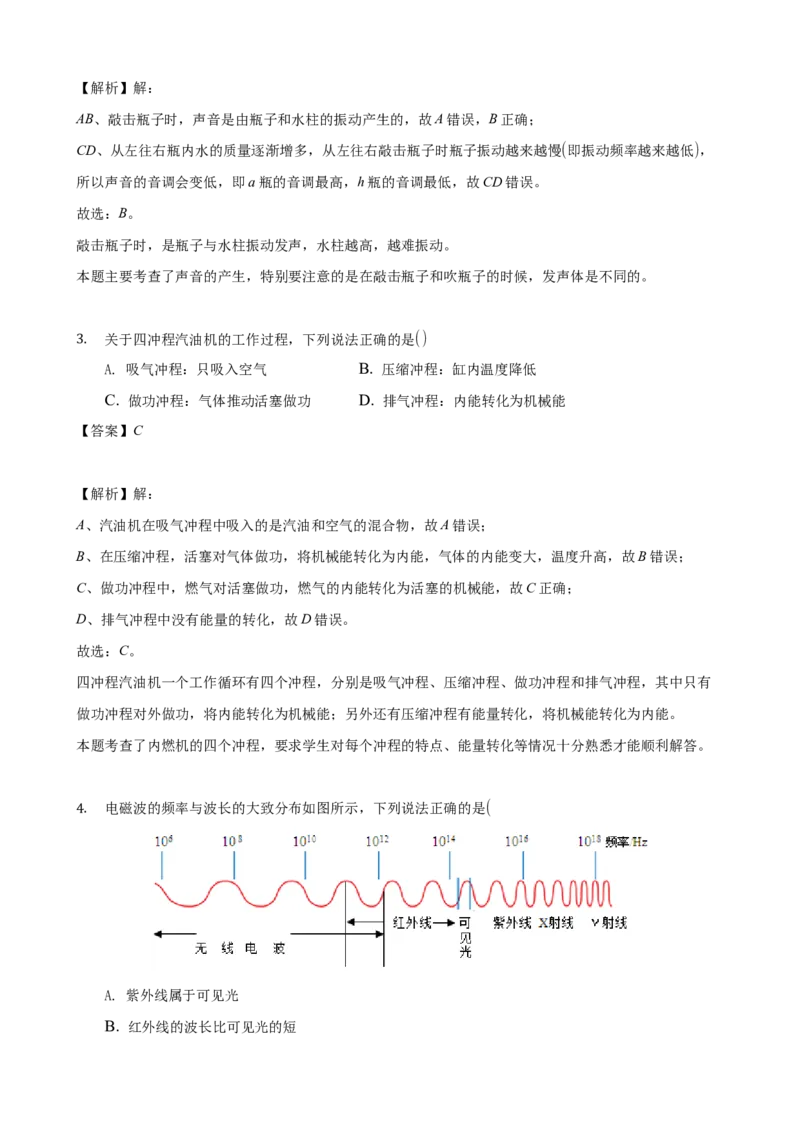 2021年广东省中考物理真题（解析卷）_❤广东中考真题备考2026_4.广东中考物理2008-2025