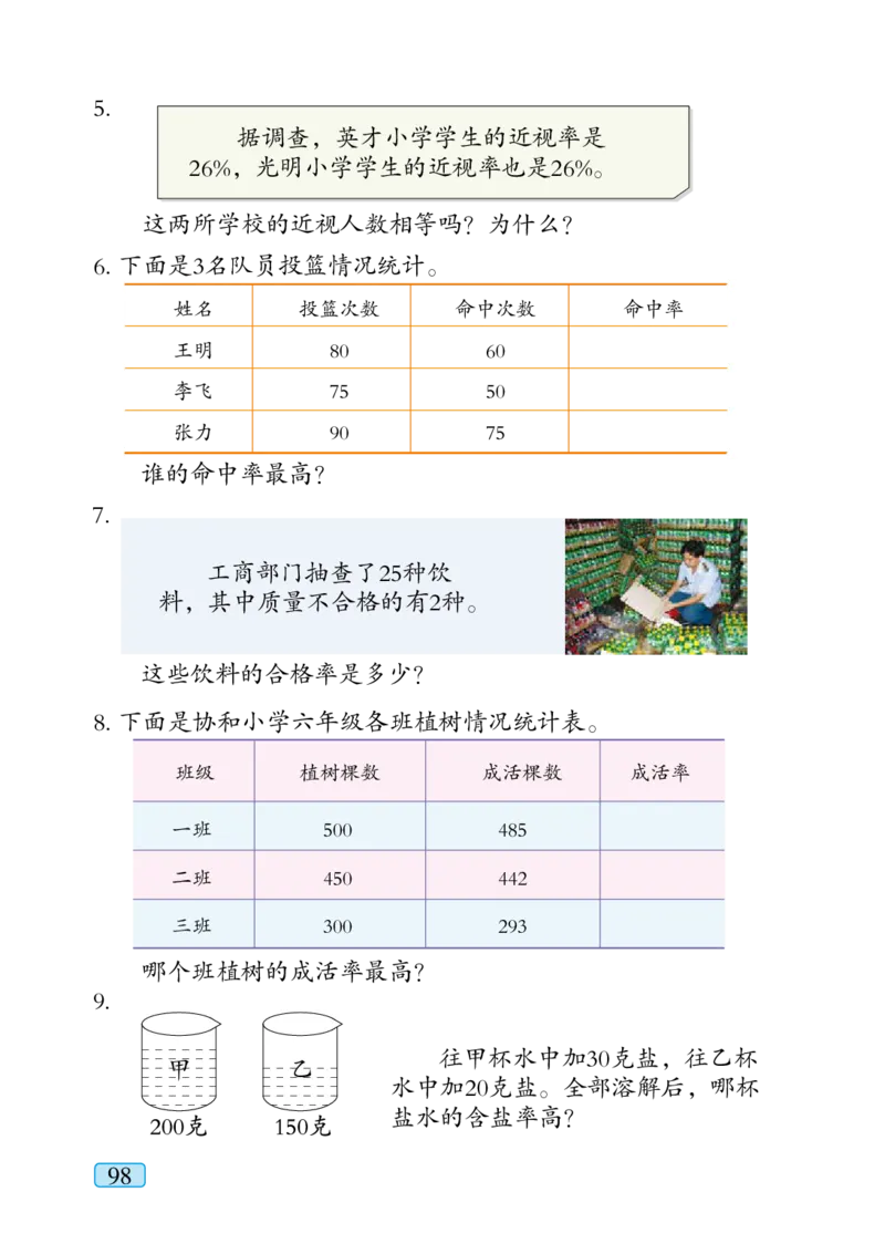 青岛版六年级上册数学PDF电子课本_小学1-6年级全部试卷_数学_六年级_3-11-3、小学六年级数学上册_3-11-3-4、电子教材、课本