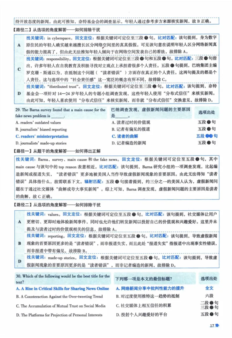 2018年真题逐题细解_41考研英语一二历年真题解析_英语一_解析册+逐词逐句册