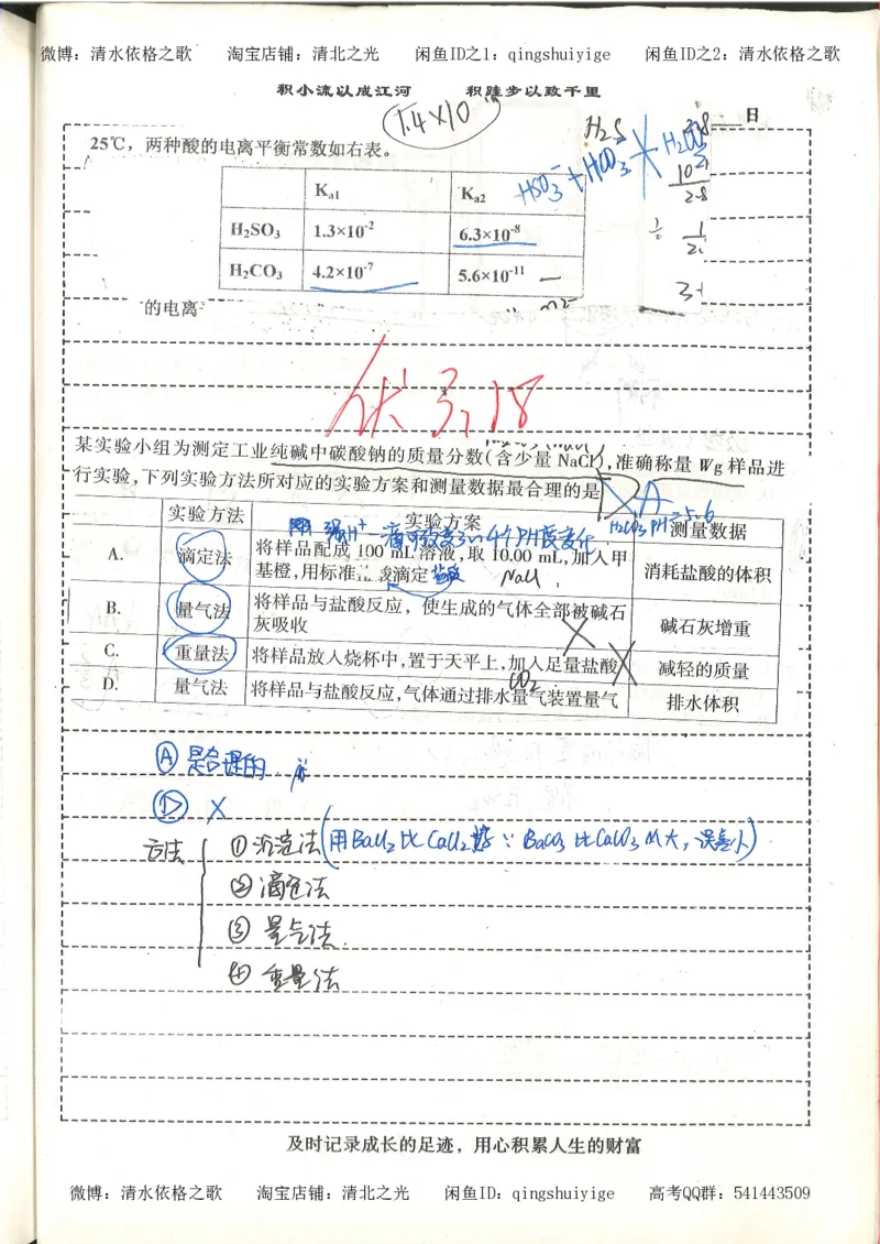 化学积累改错_178页_高中衡水学霸笔记_高中全部赠品_错题集高中九科_化学积累与改错