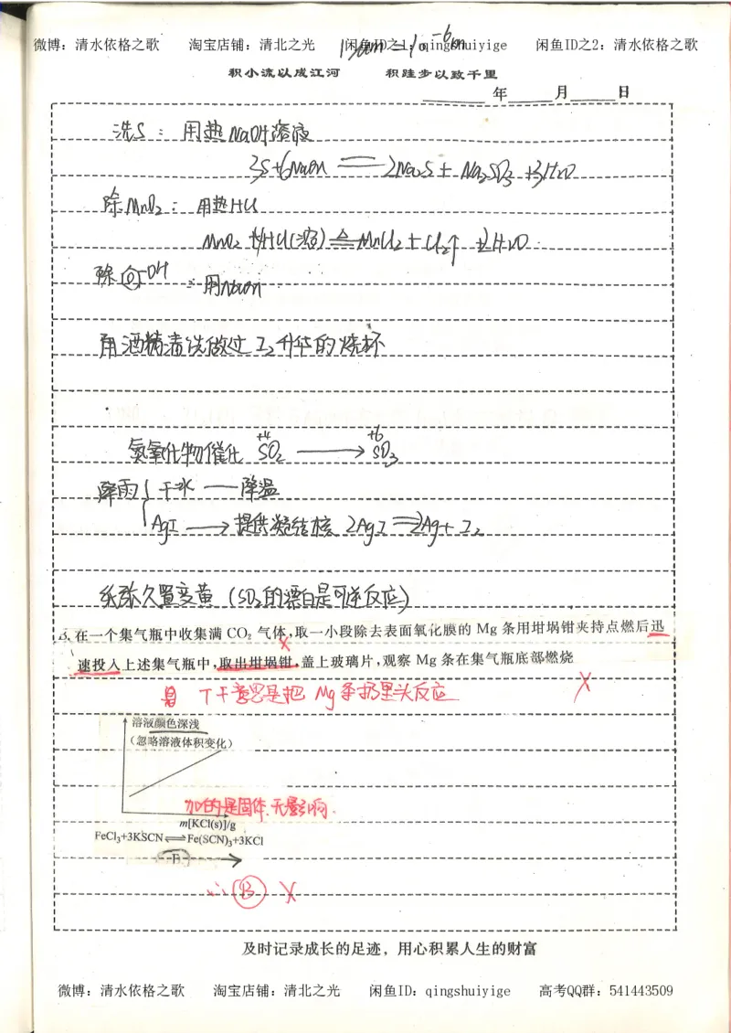 化学积累改错_178页_高中衡水学霸笔记_高中全部赠品_错题集高中九科_化学积累与改错