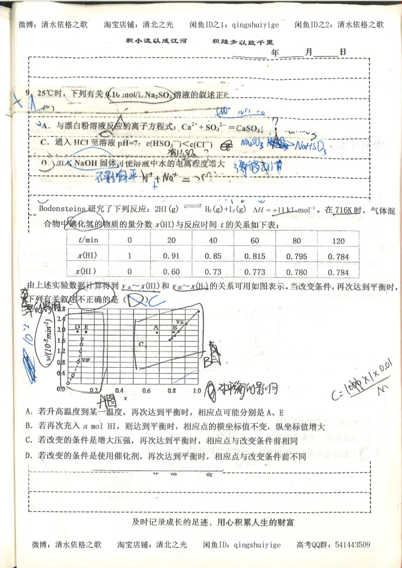 化学积累改错_178页_高中衡水学霸笔记_高中全部赠品_错题集高中九科_化学积累与改错