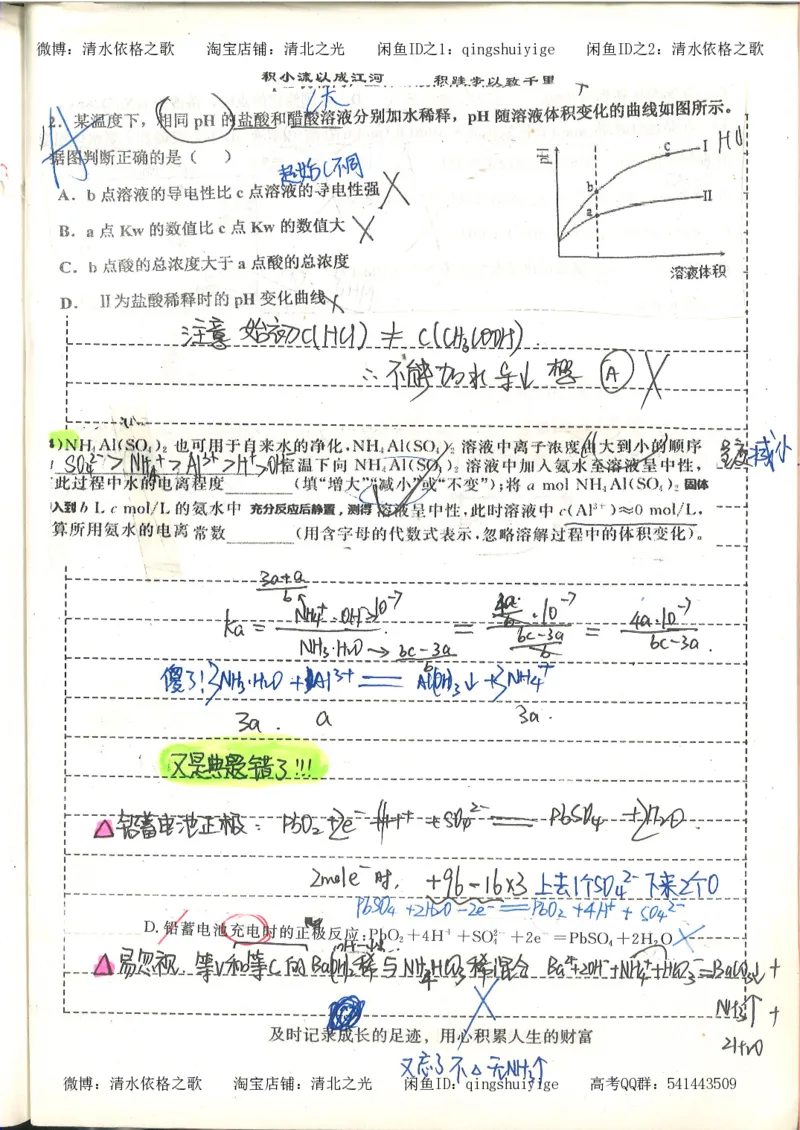 化学积累改错_178页_高中衡水学霸笔记_高中全部赠品_错题集高中九科_化学积累与改错