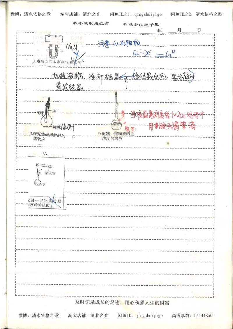 化学积累改错_178页_高中衡水学霸笔记_高中全部赠品_错题集高中九科_化学积累与改错