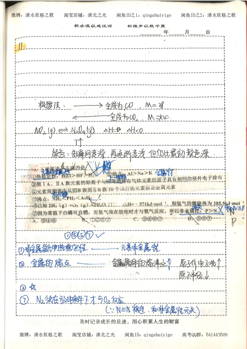 化学积累改错_178页_高中衡水学霸笔记_高中全部赠品_错题集高中九科_化学积累与改错