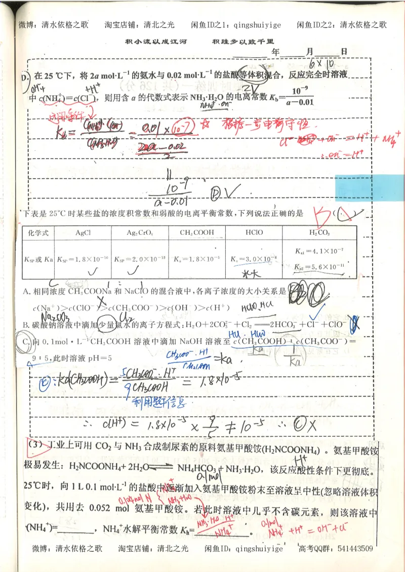 化学积累改错_178页_高中衡水学霸笔记_高中全部赠品_错题集高中九科_化学积累与改错