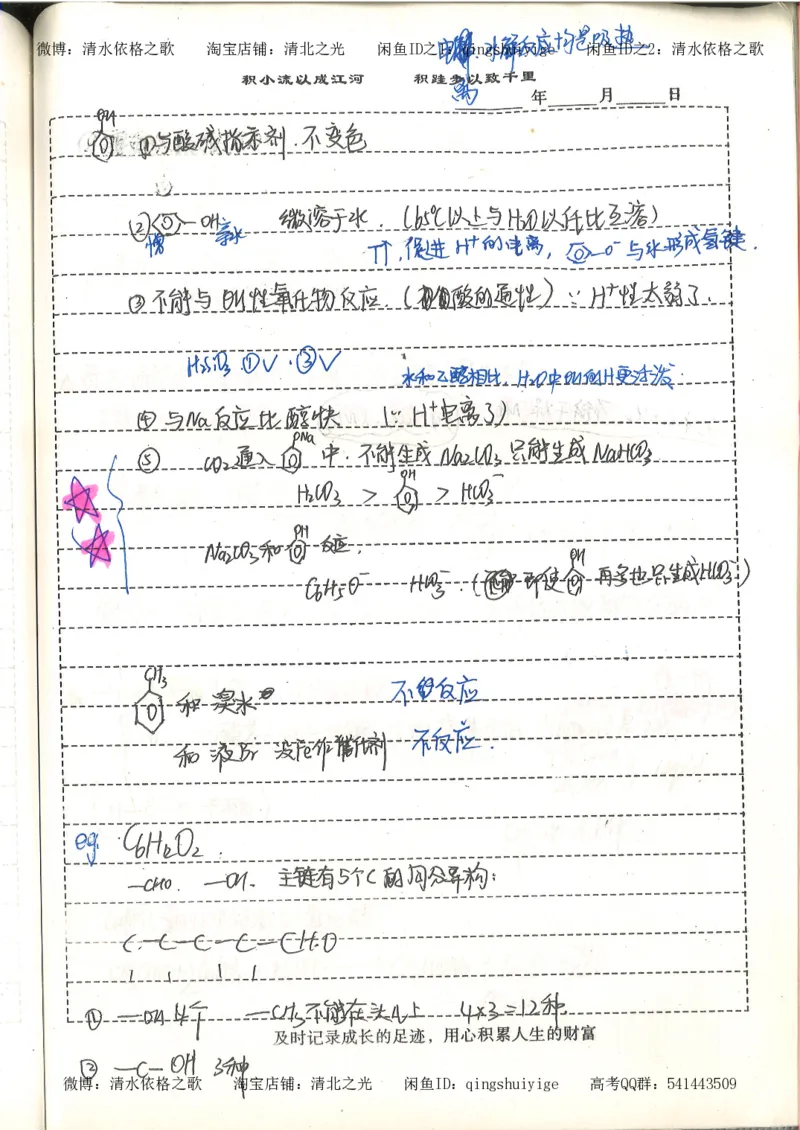 化学积累改错_178页_高中衡水学霸笔记_高中全部赠品_错题集高中九科_化学积累与改错