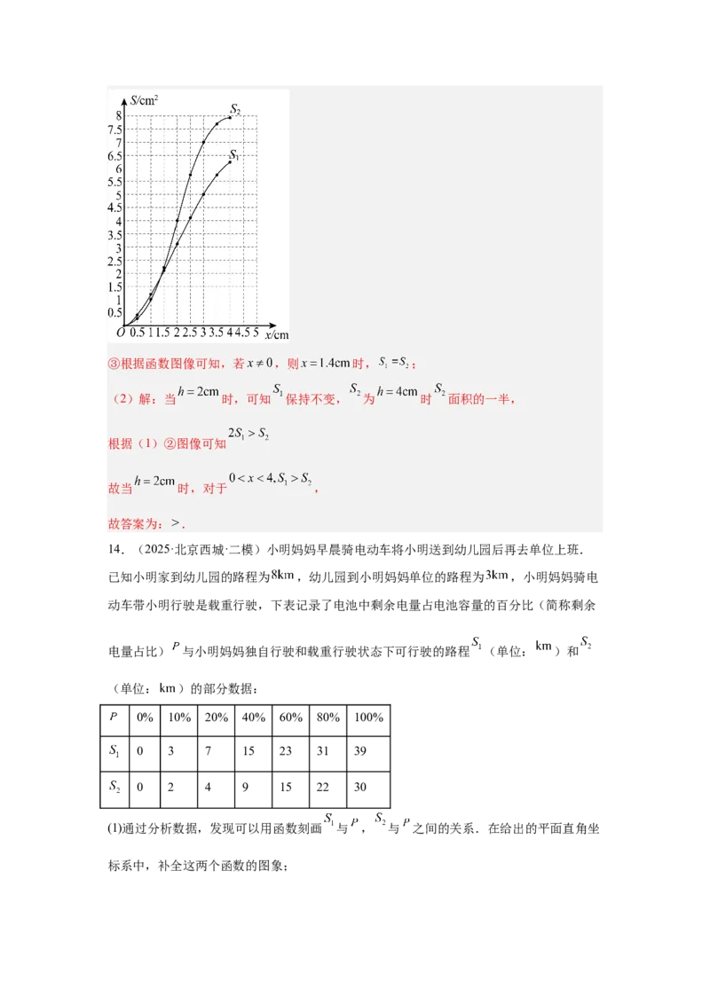 专题13函数的基本性质（教师卷）-5年（2021-2025）中考1年模拟数学真题分类汇编（北京专用）_001（2026北京中考数学专用）5年（2021-2025）中考1年模拟真题分类汇编