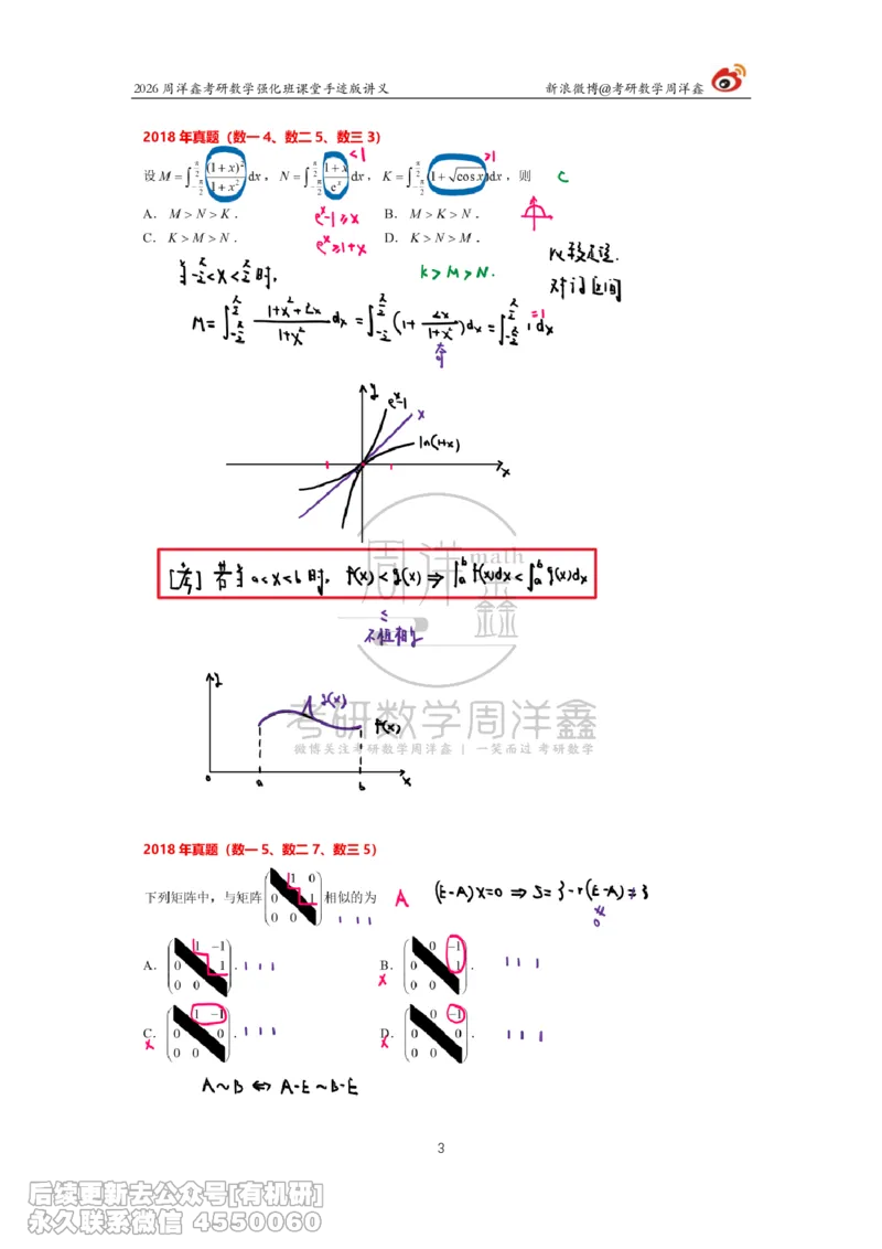 206.2026周洋鑫考研数学（2018真题讲解）_已解密_已解密_04.2026考研数学周洋鑫数学笑过_00.随课资料