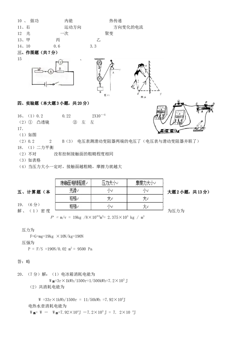 2010年广东省中考物理真题及答案_❤广东中考真题备考2026_4.广东中考物理2008-2025
