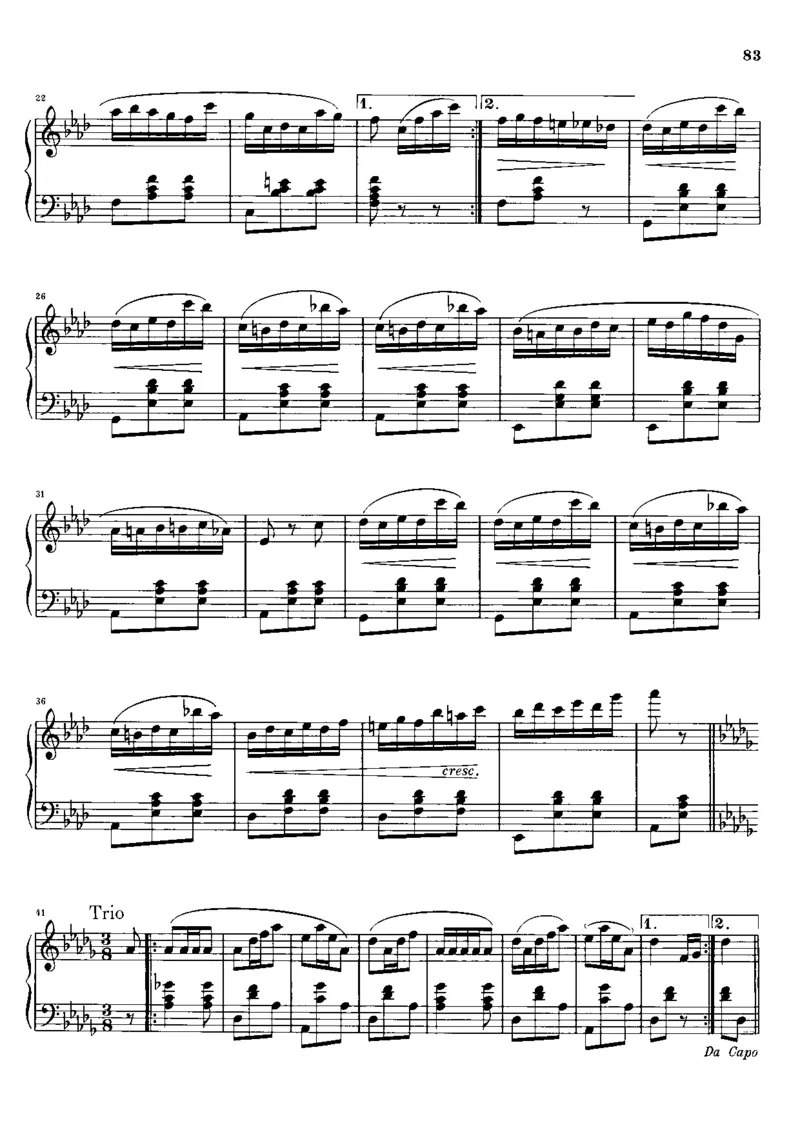 降A大调圆舞曲_一万首著名钢琴曲谱哈农贝多芬合集视频教学电子版高清无水印可打印_1古典钢琴知名音乐家谱_肖邦钢琴谱全集_圆舞曲_遗作(未编号)