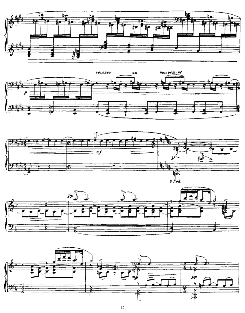 镜子组曲_一万首著名钢琴曲谱哈农贝多芬合集视频教学电子版高清无水印可打印_1古典钢琴知名音乐家谱_拉威尔钢琴谱全集