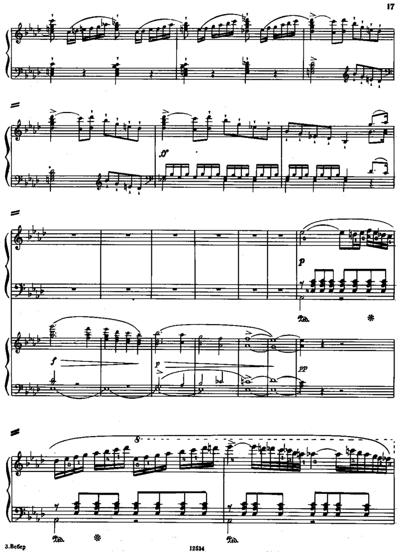 韦伯F小调音乐会小品双钢琴Konzertst&uuml;ckinFminor2pianosweber钢琴谱_一万首著名钢琴曲谱哈农贝多芬合集视频教学电子版高清无水印可打印_1古典钢琴知名音乐家谱_韦伯钢琴谱全集