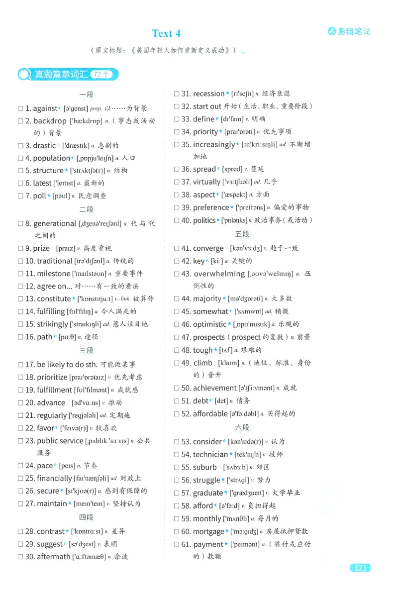 2024考研真相英语二真题配套词汇（2004-2023）_41考研英语一二历年真题解析_英语二_真题配套词汇