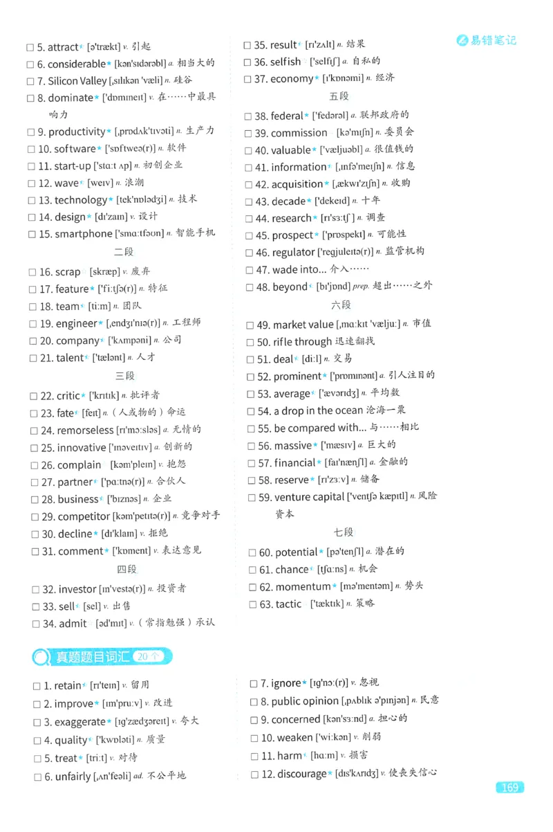2024考研真相英语二真题配套词汇（2004-2023）_41考研英语一二历年真题解析_英语二_真题配套词汇