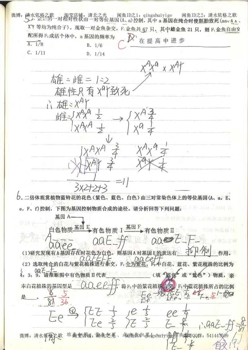 衡水中学高一生物错题与改错_高中衡水学霸笔记_高中全部赠品_错题集高中九科_生物积累与改错