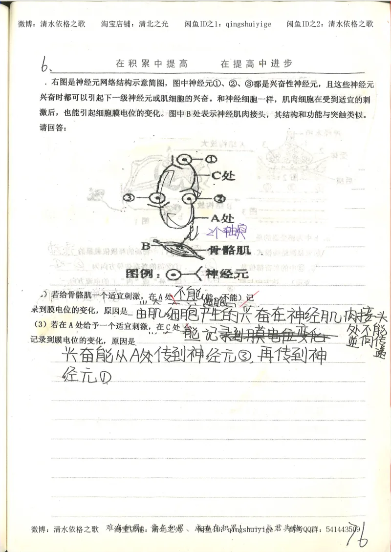 衡水中学高一生物错题与改错_高中衡水学霸笔记_高中全部赠品_错题集高中九科_生物积累与改错