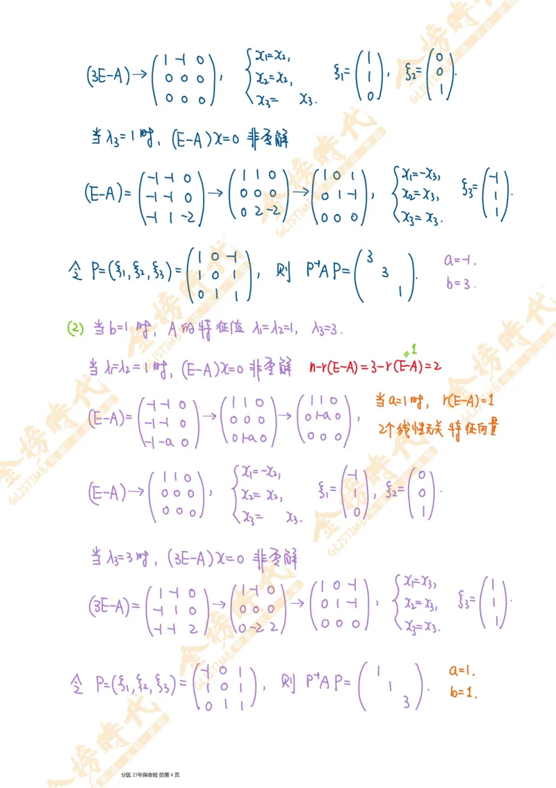 线性代数专题第02节矩阵的相似对角化（手写板书）_07.2026考研数学李永乐全程班_01.2026考研数学金榜李永乐_09.李永乐&times;薛威26考研数学保命班_00.配课讲义