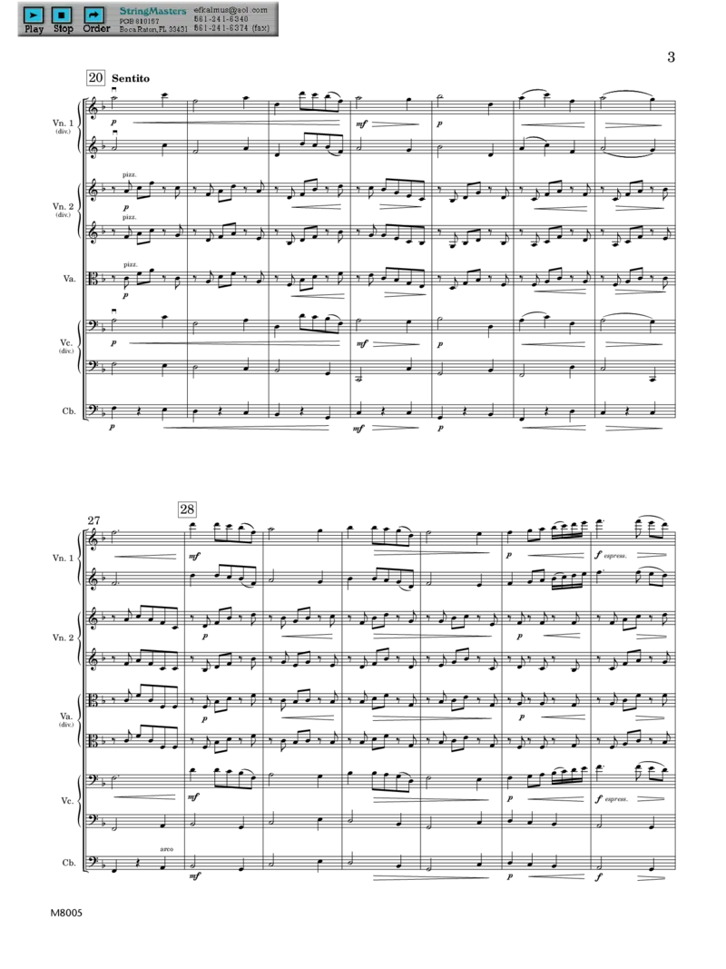 马斯卡尼歌剧《乡村骑士》幕间曲总谱（含音乐）_一万首著名钢琴曲谱哈农贝多芬合集视频教学电子版高清无水印可打印_08名曲总谱合集
