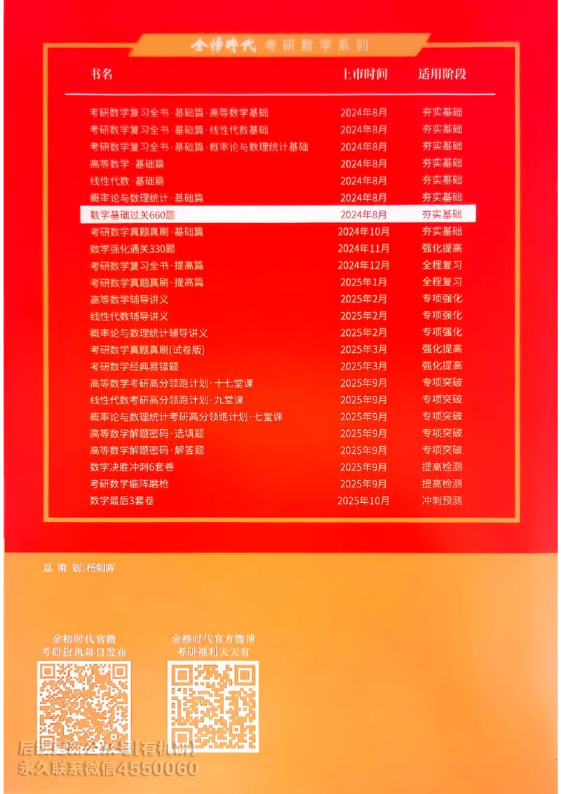 660题数一通关攻略_01.2026考研数学有道武忠祥刘金峰全程班_01.2026考研数学武忠祥刘金峰全程班_00.书籍和讲义_00.配套书籍_26版660题数一_2026版