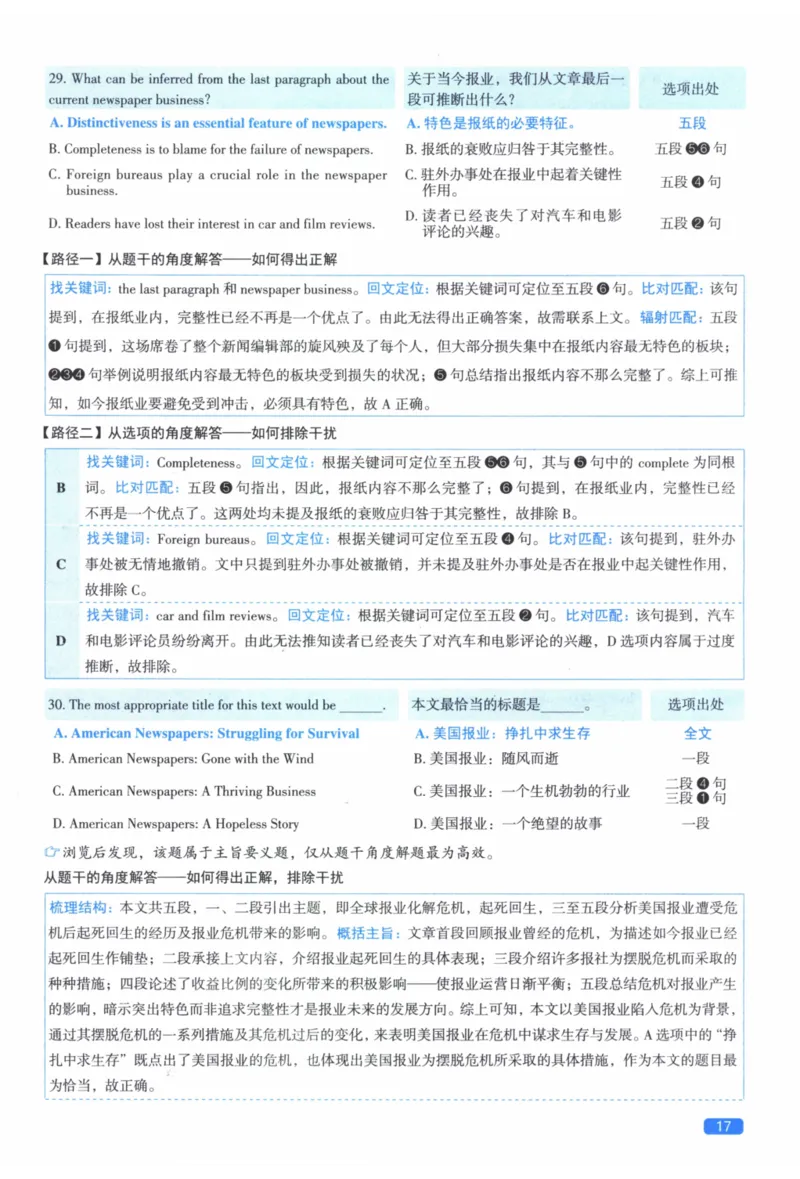 2011年真题逐题细解_41考研英语一二历年真题解析_英语二_解析册+逐词逐句册