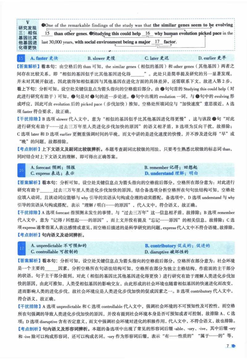 2015年真题逐题细解_41考研英语一二历年真题解析_英语一_解析册+逐词逐句册