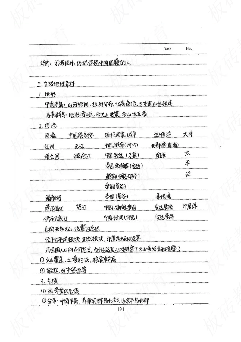 高考学霸笔记地理390页_高中衡水学霸笔记_文科衡水学霸笔记-电子版