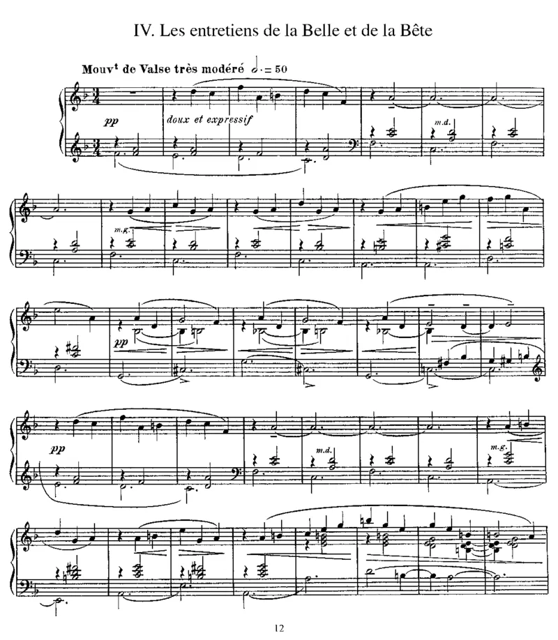 鹅妈妈独奏版_一万首著名钢琴曲谱哈农贝多芬合集视频教学电子版高清无水印可打印_1古典钢琴知名音乐家谱_拉威尔钢琴谱全集