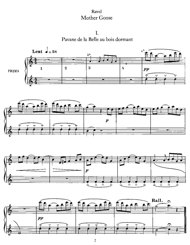 鹅妈妈四手联弹_一万首著名钢琴曲谱哈农贝多芬合集视频教学电子版高清无水印可打印_1古典钢琴知名音乐家谱_拉威尔钢琴谱全集