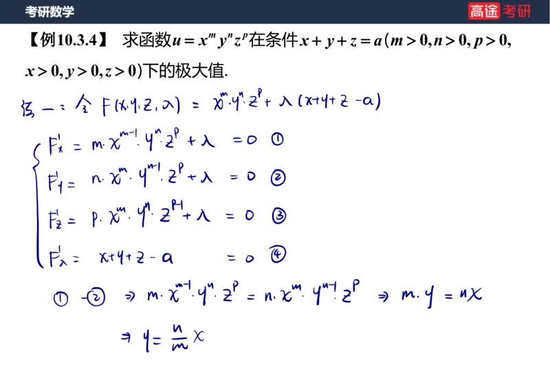 (32)-高数16多元函数微分学的极值与最值笔记版_08.2026考研数学高途王喆全程班_赠送2025课程_25考研数学（一、二）全年智达班_{2}--资料