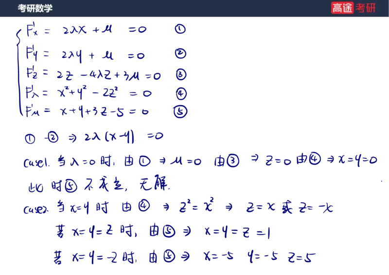 (32)-高数16多元函数微分学的极值与最值笔记版_08.2026考研数学高途王喆全程班_赠送2025课程_25考研数学（一、二）全年智达班_{2}--资料