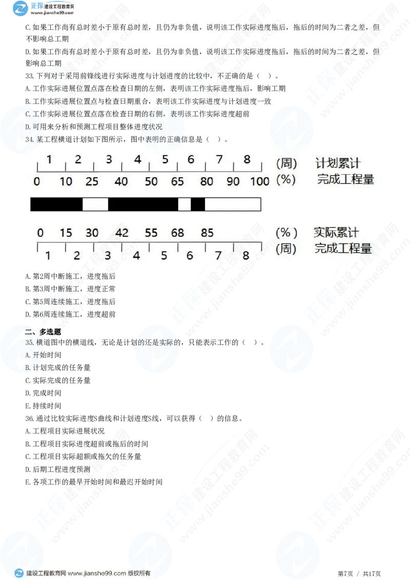 （进度控制）第四章第二节　实际进度与计划进度的比较方法_监理工程师_2025监理工程师_2025年监理工程师SVIP_2025年监理土建控制SVIP_02-基础精讲✿高端面授✿深度强化