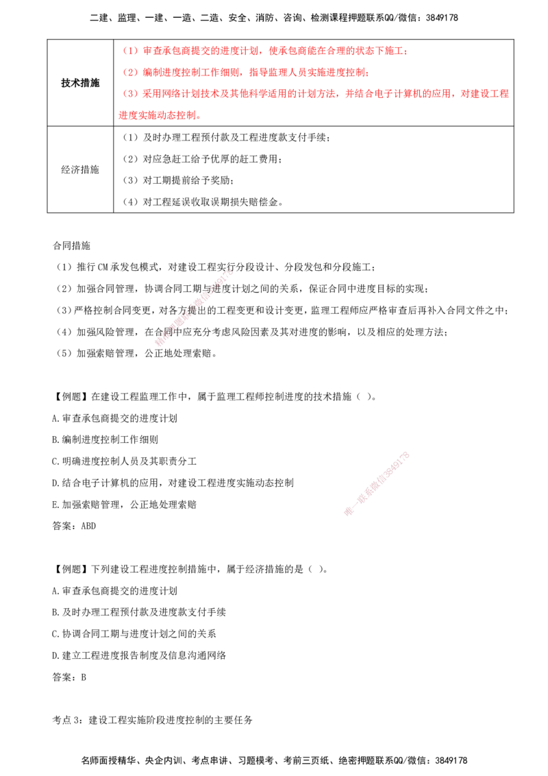 （打印版）王少杰-监理-土建三控-考前密训2(1)_监理工程师_2025监理工程师_2025年监理工程师SVIP_2025年监理土建控制SVIP_04-冲刺串讲✿考点强化✿小灶集训_讲义