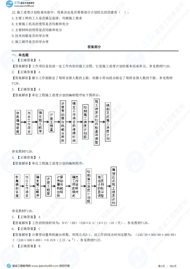 （进度控制）第六章第三节　施工进度计划的编制与审查_监理工程师_2025监理工程师_2025年监理工程师SVIP_2025年监理土建控制SVIP_02-基础精讲✿高端面授✿深度强化_精讲习题