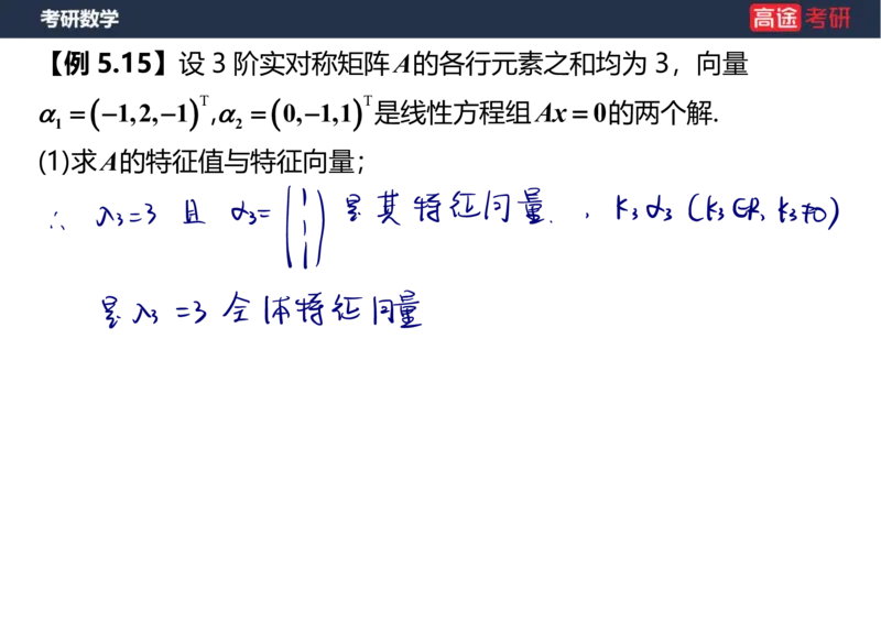 (69)-1_线代9&mdash;&mdash;特征值特征向量_2笔记版_08.2026考研数学高途王喆全程班_赠送2025课程_25考研数学（三）全年智达班_{2}--资料
