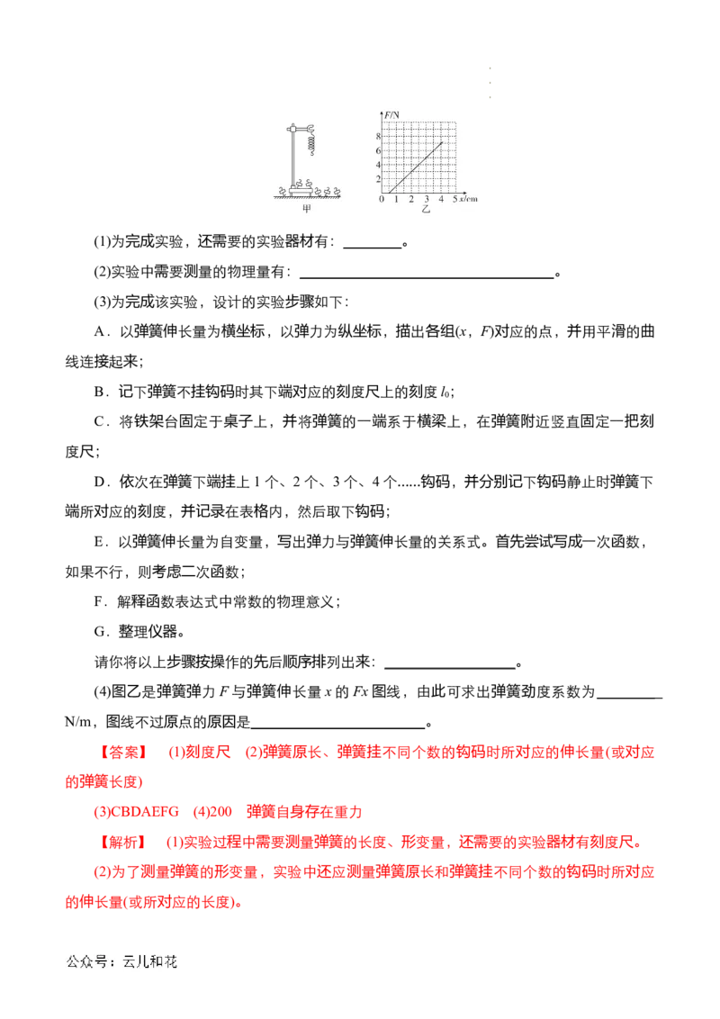 第09讲重力与弹力（解析版）_2024-2025高一（7-7月题库）_2024年7月试卷_07082024年初升高物理无忧衔接（通用版）+暑假自学课2024年新高一物理暑假提升精品讲义
