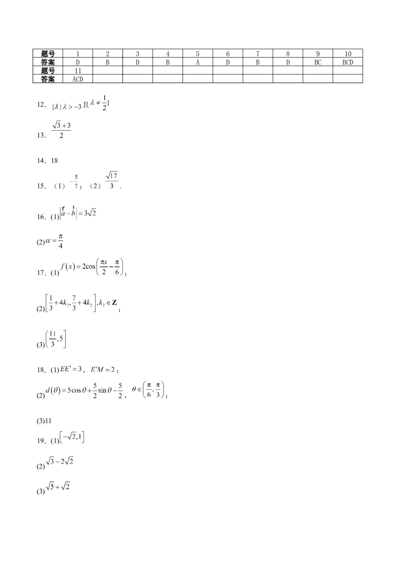辽宁省实验中学2024-2025学年高一下学期4月阶段测试数学试卷(含简略答案)_2024-2025高一（7-7月题库）_2025年05月试卷_0516辽宁省实验中学2024-2025学年高一下学期4月阶段测试