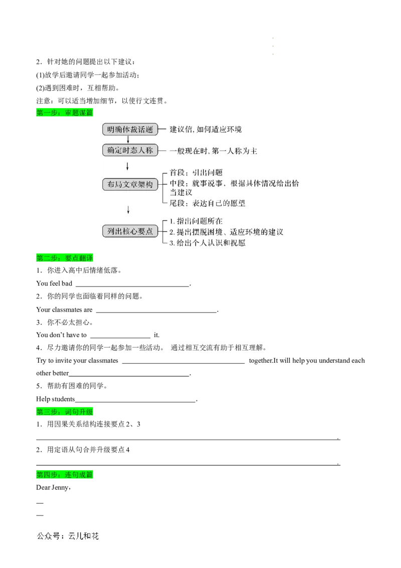 专题14UNIT1TEENAGELIFE（语法&rdquo;名词短语、形容词短语、副词短语&ldquo;、建议信写作）（原卷版）_2024-2025高一（7-7月题库）_2024年7月试卷