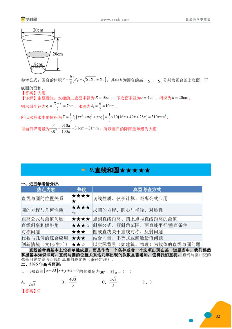 2025年高考数学考前最后一课_2024-2025高三（6-6月题库）_2025年05月试卷_05242025年高考考前最后一课数学