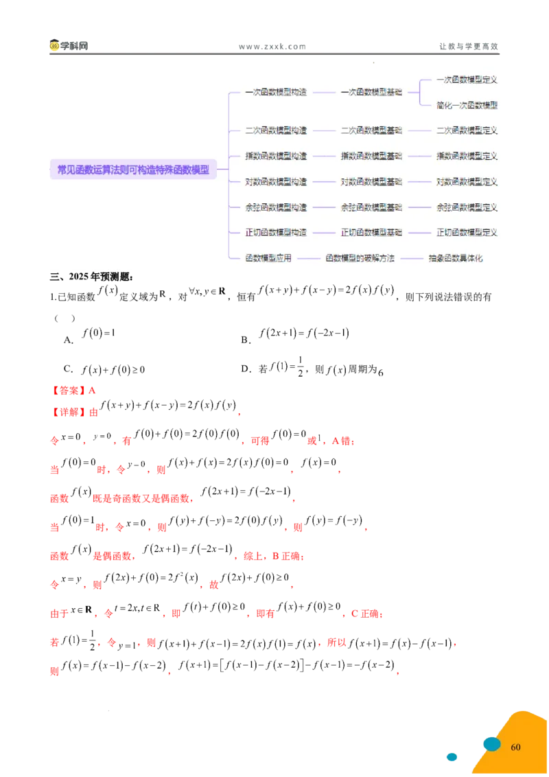 2025年高考数学考前最后一课_2024-2025高三（6-6月题库）_2025年05月试卷_05242025年高考考前最后一课数学