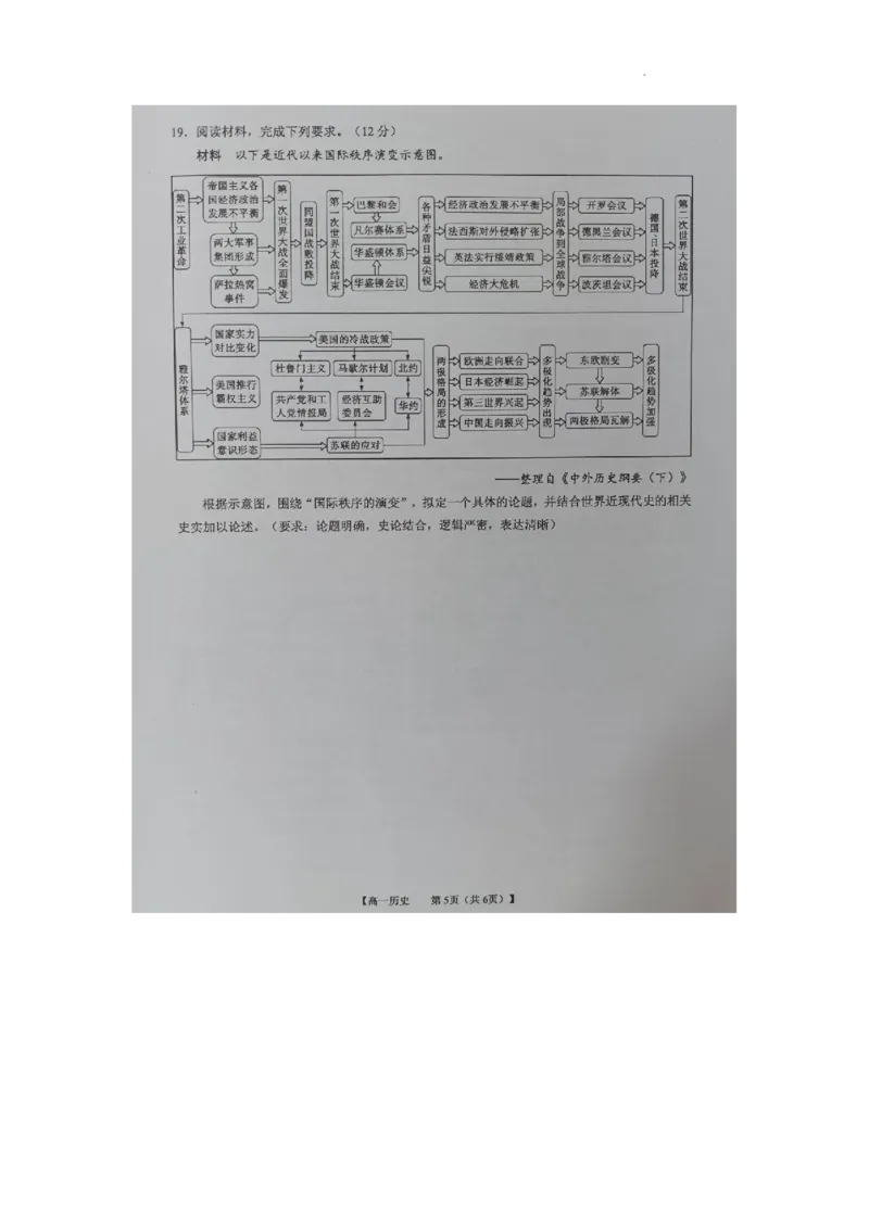 2023-2024学年广西来宾市高一下学期期末考试历史试卷_2024-2025高一（7-7月题库）_2024年7月试卷_0729广西来宾市玉林市2023-2024学年高一下学期期末教学质量监测