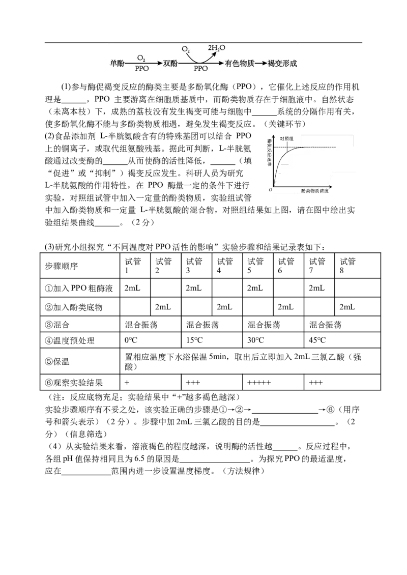 天津市静海区第一中学2025-2026学年高一上学期12月月考生物试题（含答案）_2024-2025高一（7-7月题库）_2026年1月高一_260108天津市静海区第一中学2025-2026学年高一上学期12月月考（全）