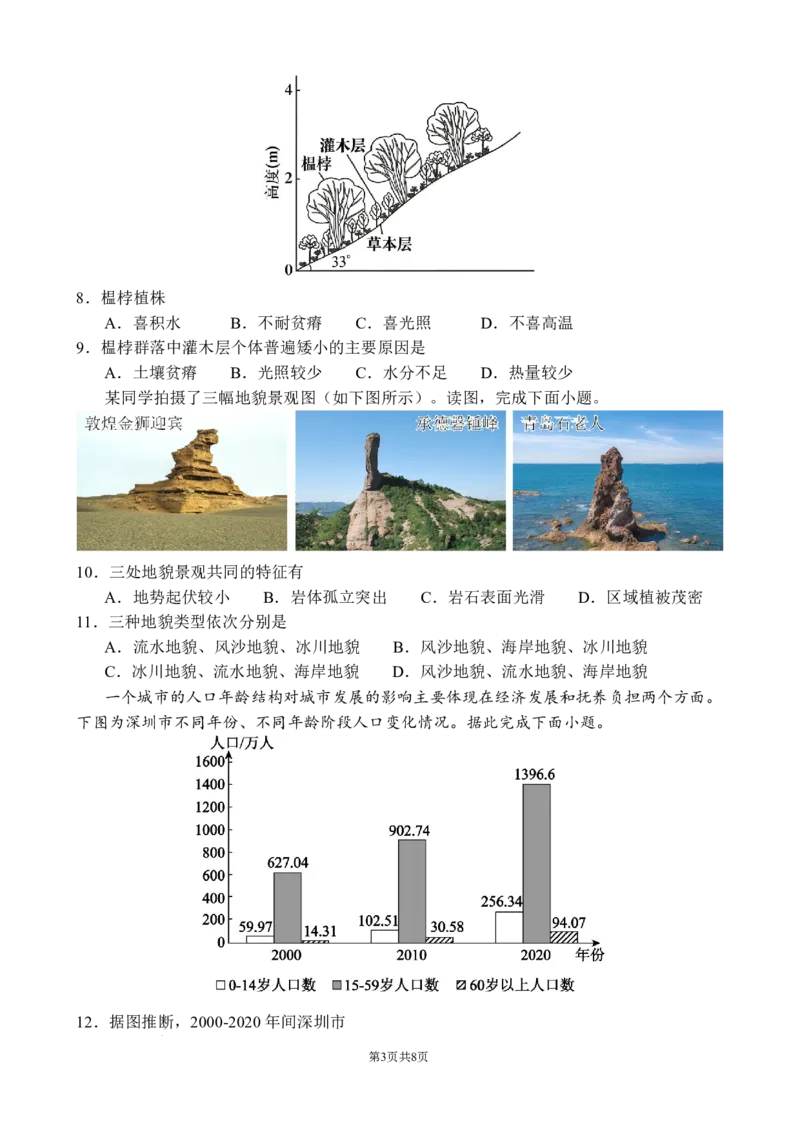 山东省济南市名校联考2025-2026学年高一上学期1月月考地理试题_2024-2025高一（7-7月题库）_2026年1月高一_260128山东省济南市名校联考2025-2026学年高一上学期1月月考（全）