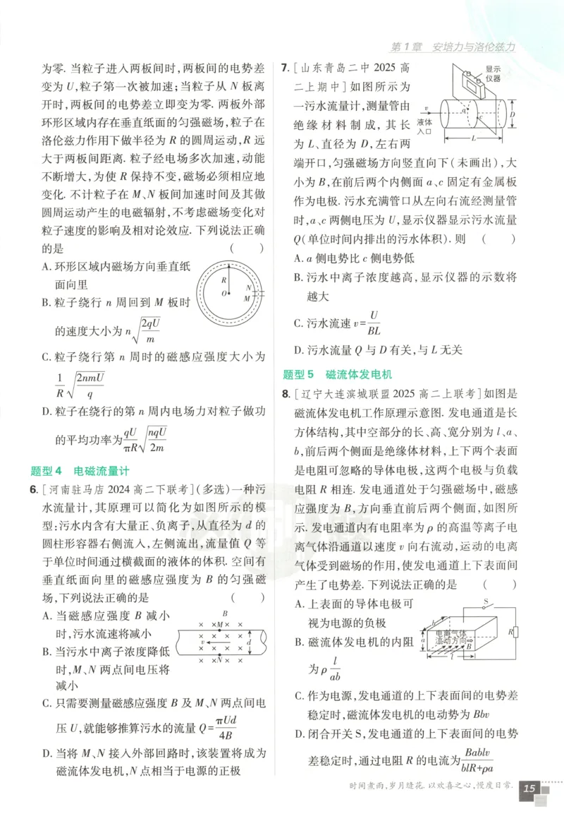 主书_2026版高中必刷题_物理_2026版高中必刷题物理鲁科版_高中必刷题物理选修二LK