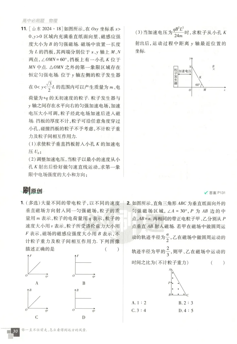 主书_2026版高中必刷题_物理_2026版高中必刷题物理鲁科版_高中必刷题物理选修二LK