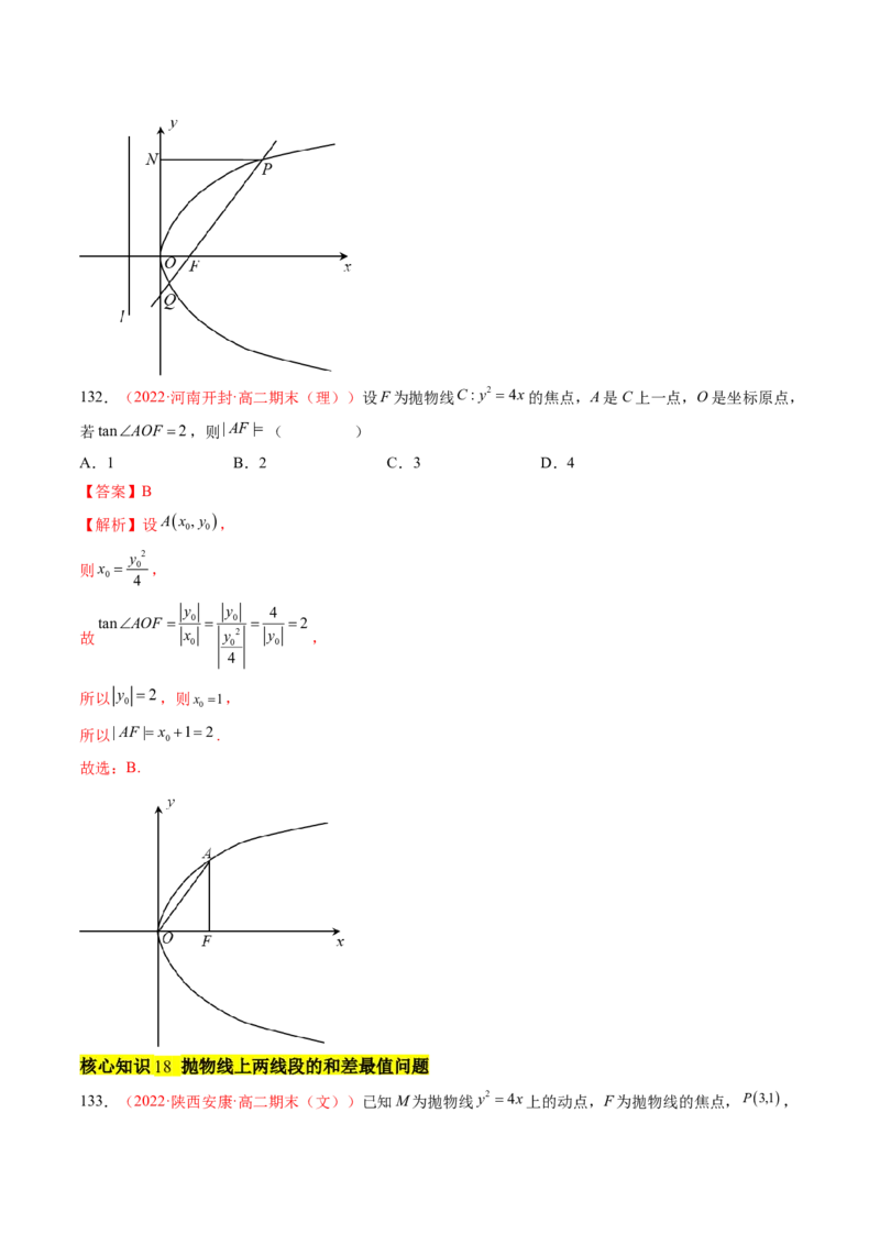 第三章圆锥曲线的方程（A卷&middot;知识通关练）（解析版）_E015高中全科试卷_数学试题_选修1_01.单元测试_单元测试AB卷