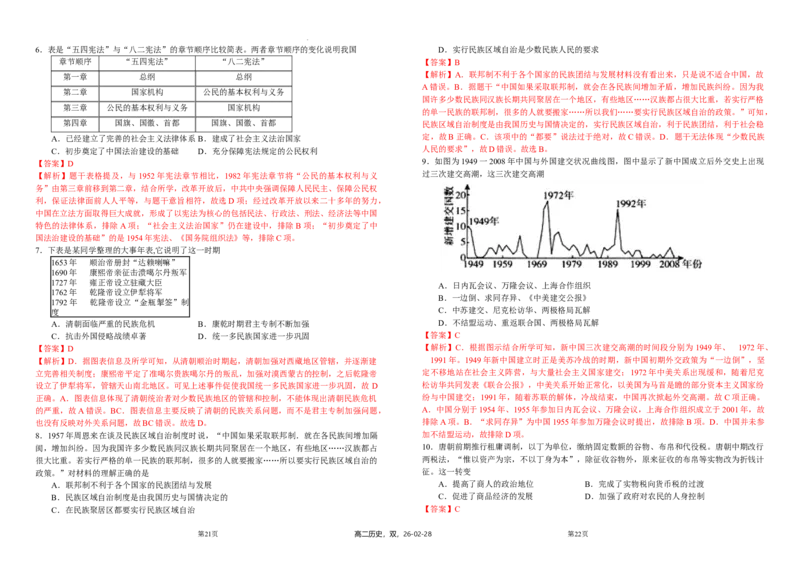历史《选择性必修1》综合测试2解析卷_E015高中全科试卷_历史试题_选修1_4.期末试卷_高中历史统编版（2019）选择性必修一综合测试_历史《选择性必修1》综合测试2