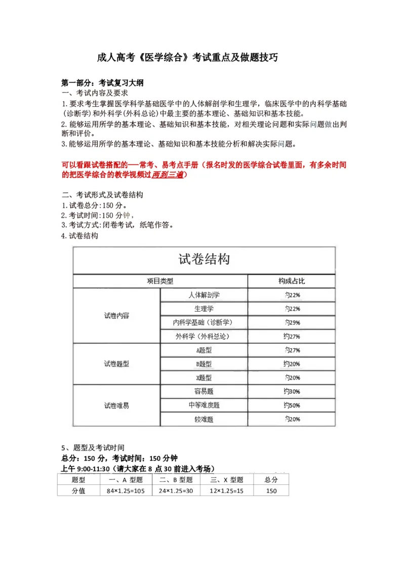 专升本-医学综合做题方法及答题技巧_成考本科-所有考试科目-近10年真题和答案+2026备考通关资料大全_医学综合-近10年真题和答案+2026成考本科备考通关资料大全