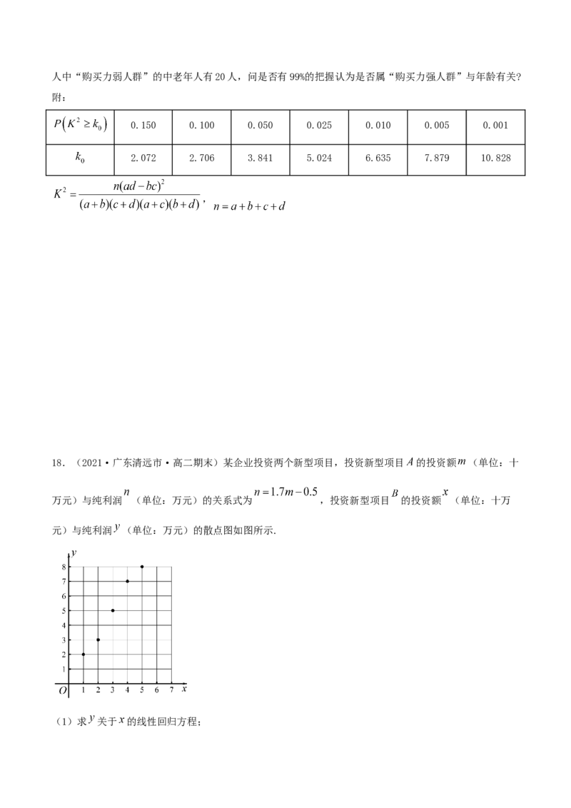 第八章章末测试（原卷版）_E015高中全科试卷_数学试题_选修3_02.同步练习_同步练习（第二套）_第八章章末测试-高二数学一隅三反系列（人教A版2019选择性必修第三册）