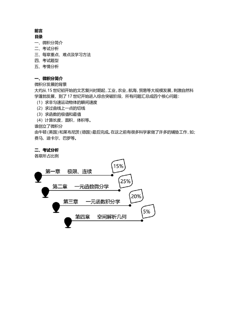 高等数学（一）前言_成考本科-所有考试科目-近10年真题和答案+2026备考通关资料大全_高数一-近10年真题和答案+2026成考本科备考通关资料大全